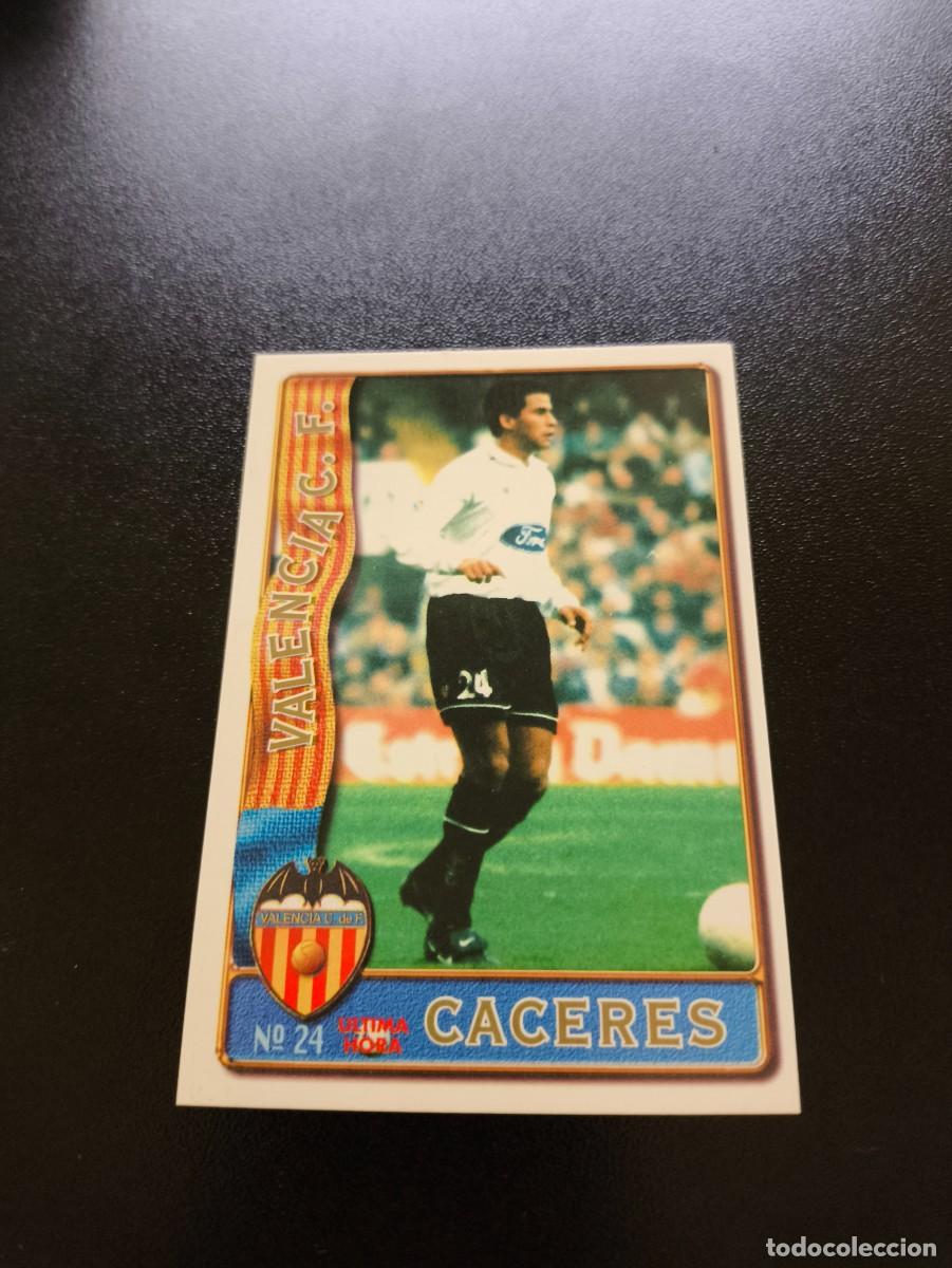 Football Stickers: 24 CACERES VALENCIA ULTIMA HORA III UH MUNDICROMO LIGA 1996 1997 96 97 NO PANINI ESTE