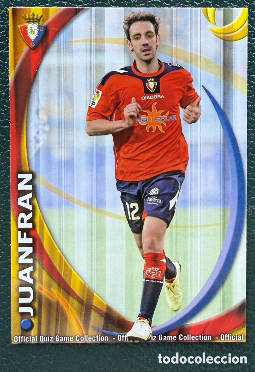 Cromos de F&uacute;tbol: 315 JUANFRAN CA OSASUNA FICHAS ALBUM MUNDICROMO 2010 2011 10 11