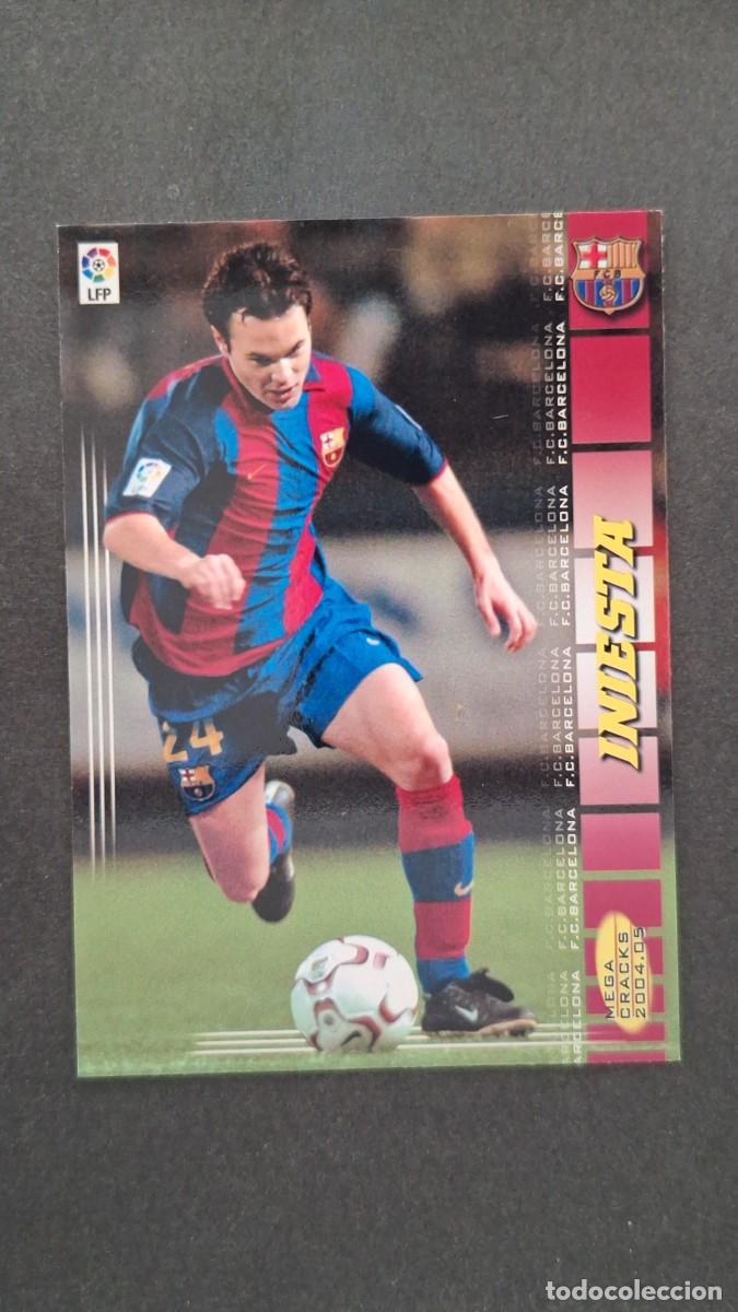 Cromos de F&uacute;tbol: L2 INIESTA F. C. BARCELONA 67 PANINI MEGACRACKS 2004 2005 04 05