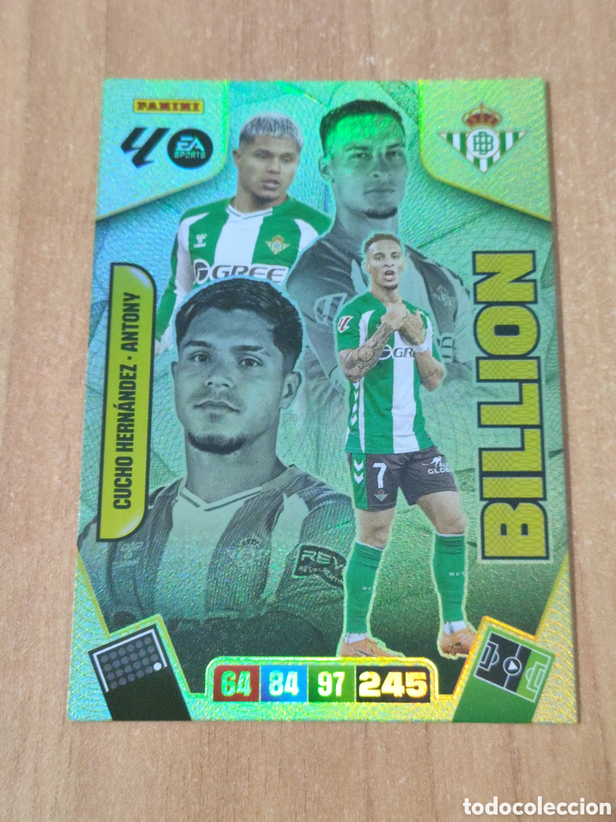 Cromos de F&uacute;tbol: Cromo Cucho Hern&aacute;ndez Antony Betis Billion Adrenalyn XL 25 26