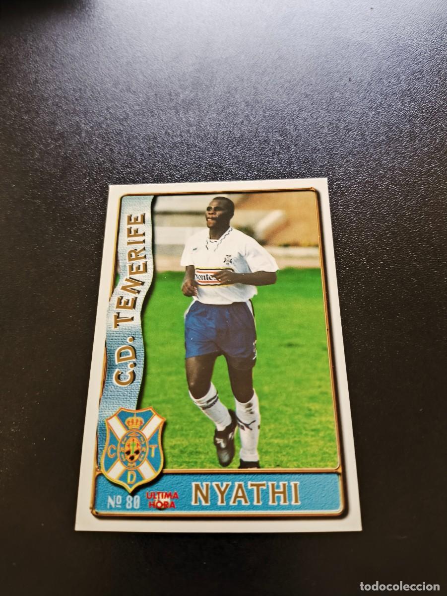 Cromos de F&uacute;tbol: 80 NYATHI TENERIFE ULTIMA HORA III UH MUNDICROMO LIGA 1996 1997 96 97 NO PANINI ESTE