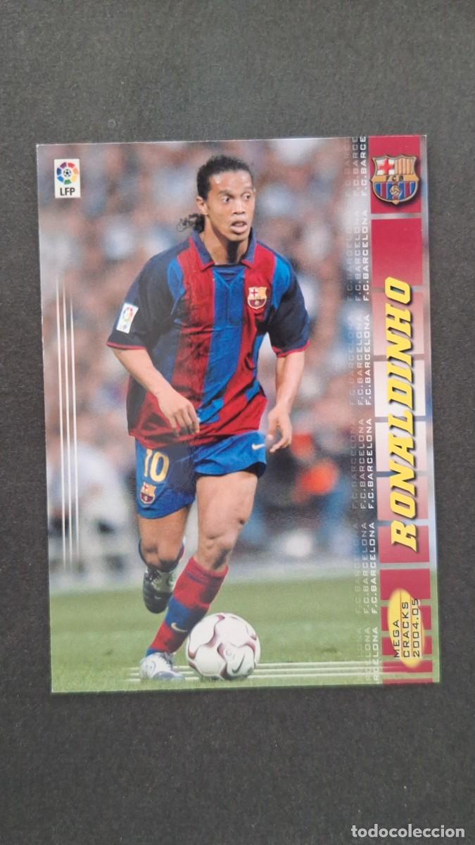 Cromos de F&uacute;tbol: L2 RONALDINHO F. C. BARCELONA 68 PANINI MEGACRACKS 2004 2005 04 05