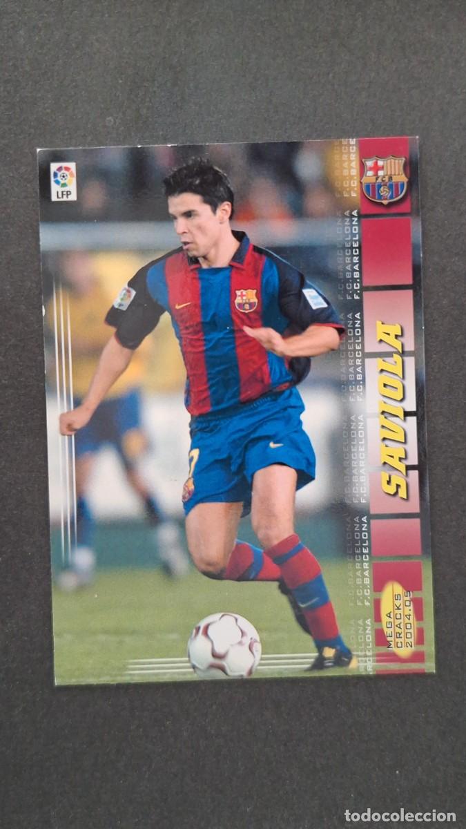 Fu&szlig;ball-Sticker: L2 SAVIOLA F. C. BARCELONA 71 PANINI MEGACRACKS 2004 2005 04 05