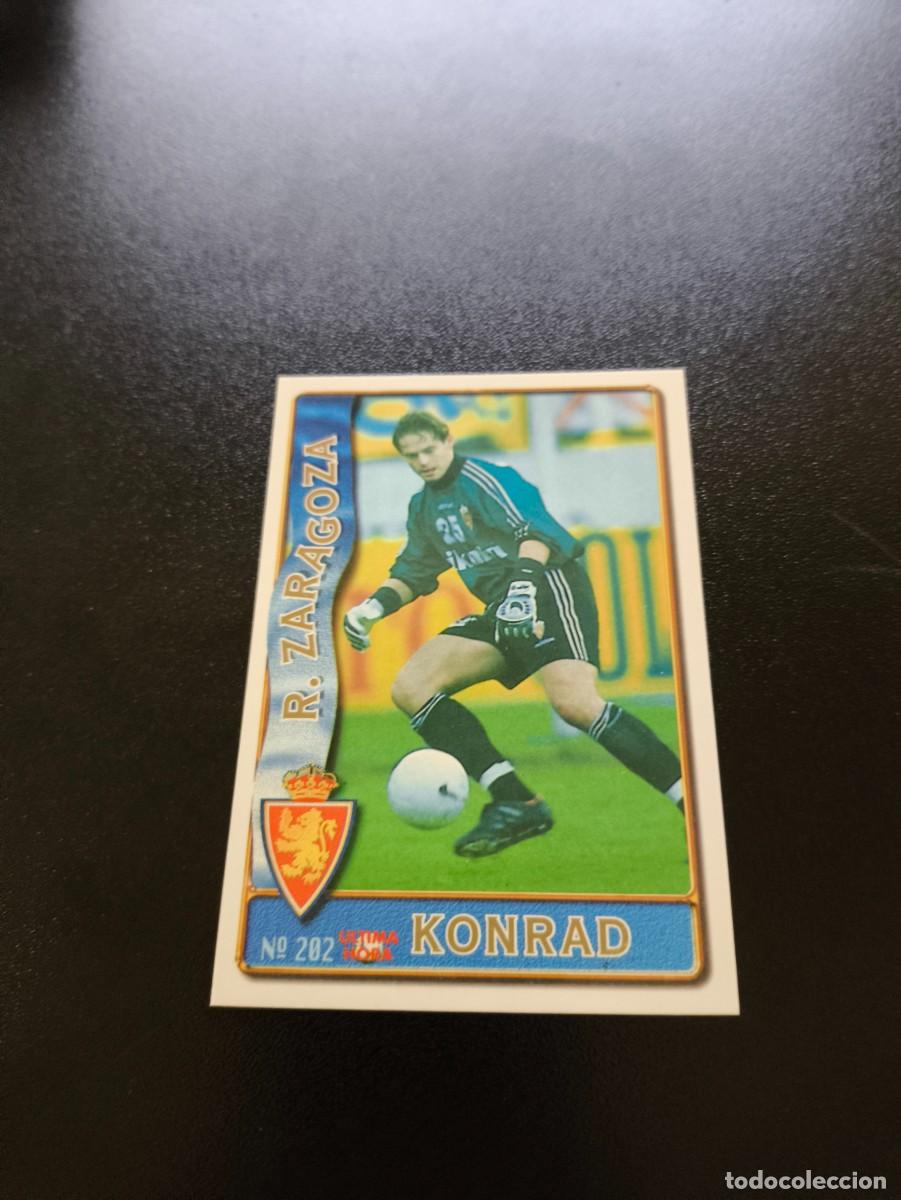 Fu&szlig;ball-Sticker: 202 KONRAD ZARAGOZA ULTIMA HORA III UH MUNDICROMO LIGA 1996 1997 96 97 NO PANINI ESTE