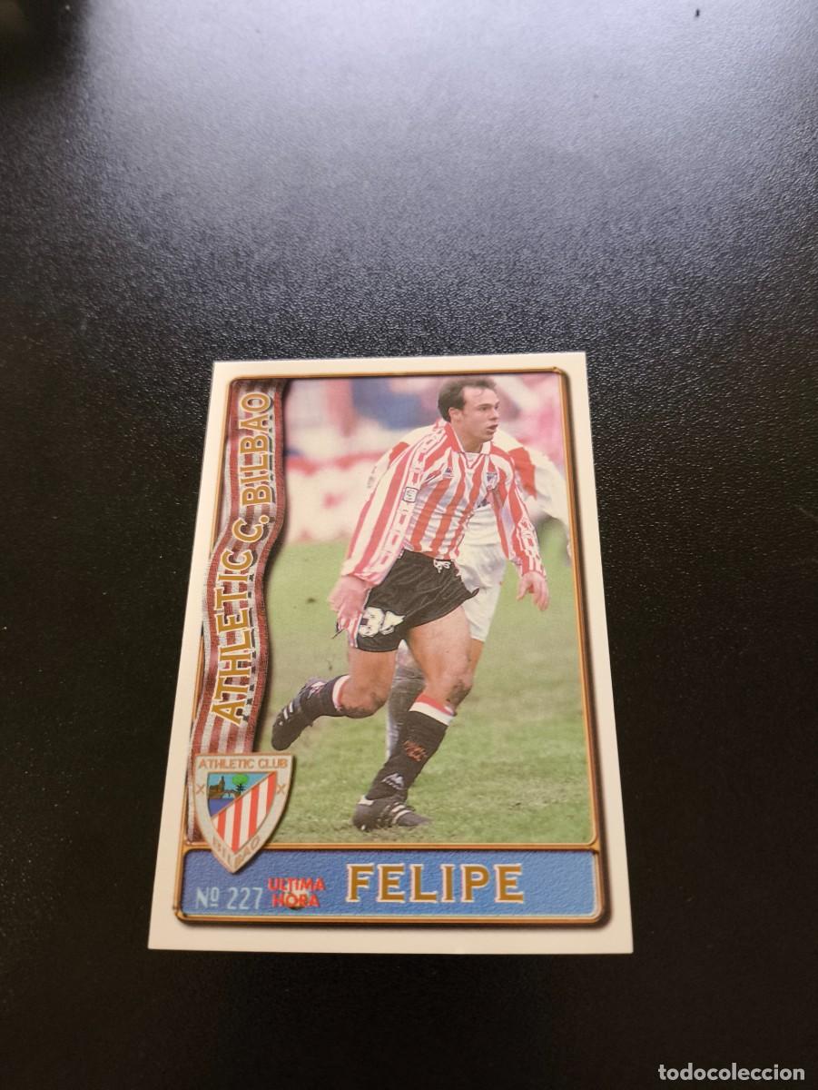 Cromos de F&uacute;tbol: 227 FELIPE ATHLETIC DE BILBAO ULTIMA HORA III UH MUNDICROMO LIGA 1996 1997 96 97 NO PANINI ESTE