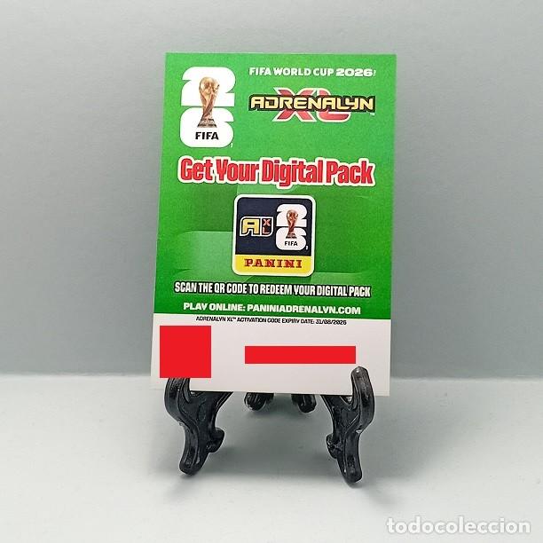 Cromos de F&uacute;tbol: C&Oacute;DIGO GET YOUR DIGITAL PACK (SIN USAR) QR ADRENALYN XL PANINI FIFA WORLD CUP 2026 MUNDIAL