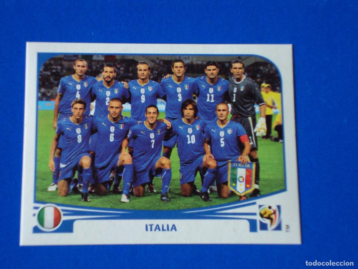 Cromos de F&uacute;tbol: 410 EQUIPO ITALIA MUNDIAL FUTBOL SOUTH AFRICA 2010 FIFA WORLD CUP PANINI CROMO NUEVO
