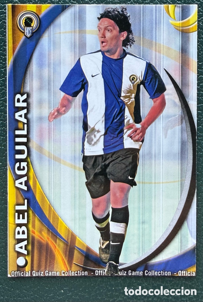 Cromos de F&uacute;tbol: 494 ABEL AGUILAR HERCULES CF FICHAS ALBUM MUNDICROMO 2010 2011 10 11