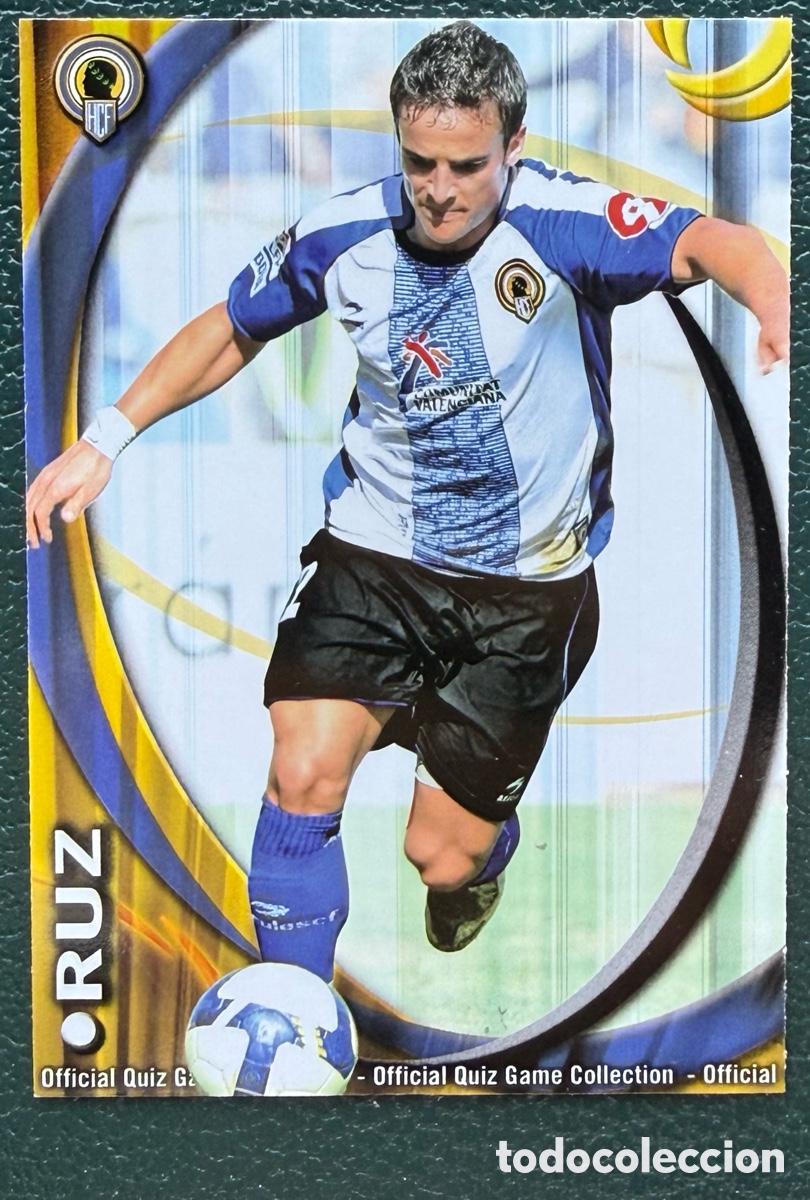 Figurine di Calcio: 495 RUZ HERCULES CF FICHAS ALBUM MUNDICROMO 2010 2011 10 11