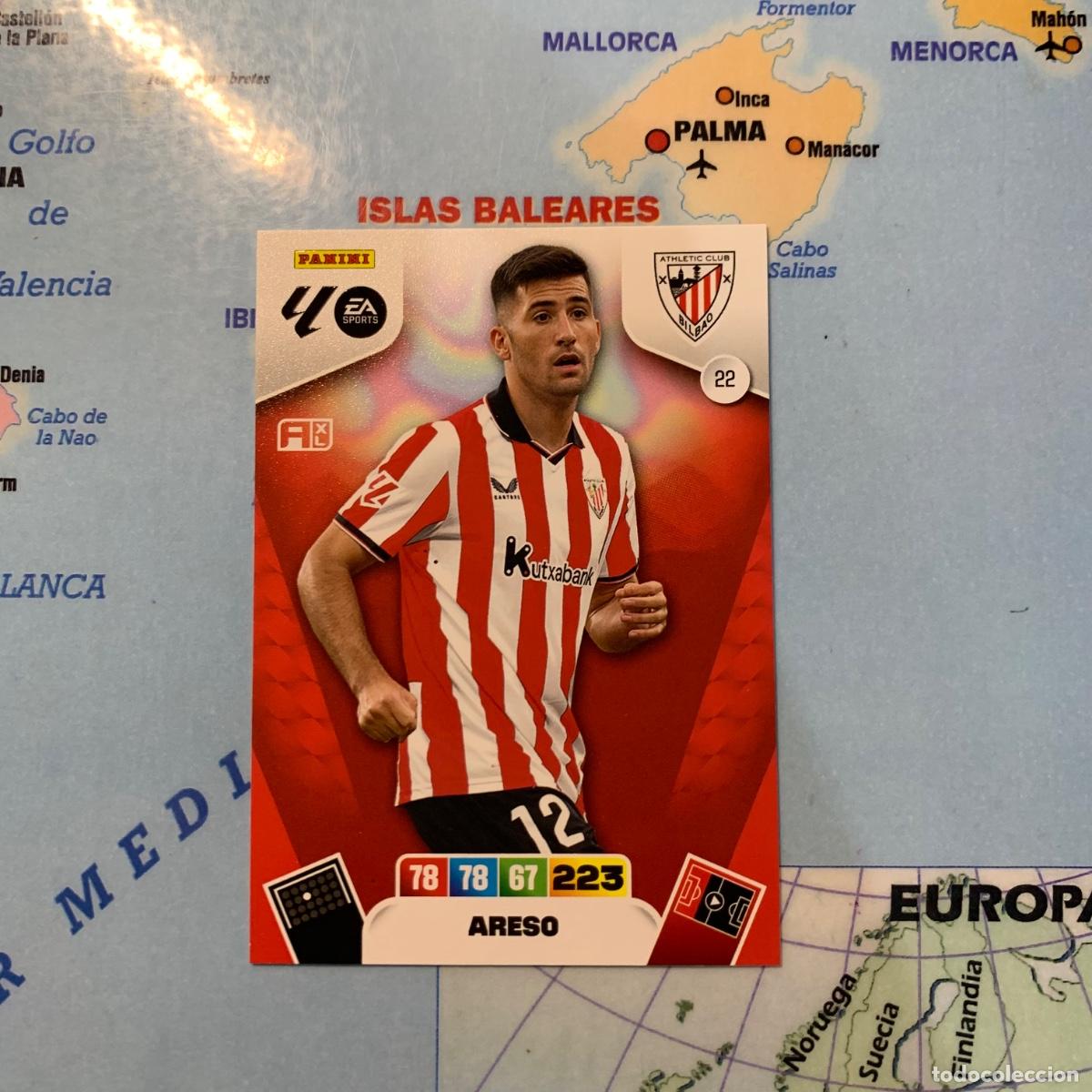 Cromos de F&uacute;tbol: Areso n&uacute;mero 22 del Athletic de Bilbao cromo adrenalyn XL 25-26 2025-2026