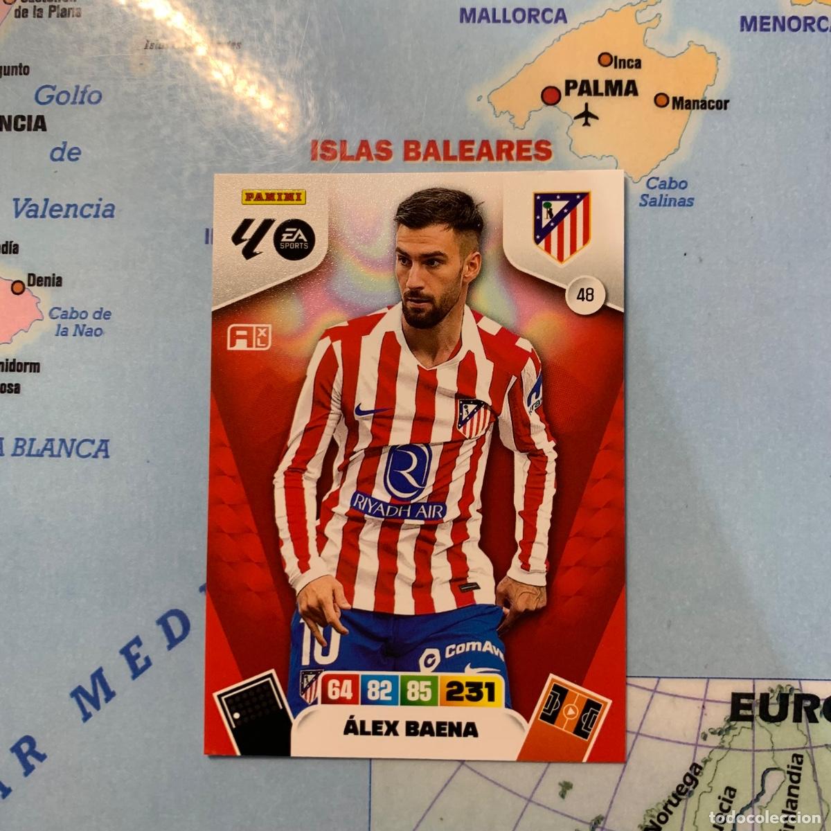 Figurine di Calcio: &Aacute;lex Baena n&uacute;mero 48 del Atl&eacute;tico de Madrid cromo adrenalyn XL 25-26 2025-2026