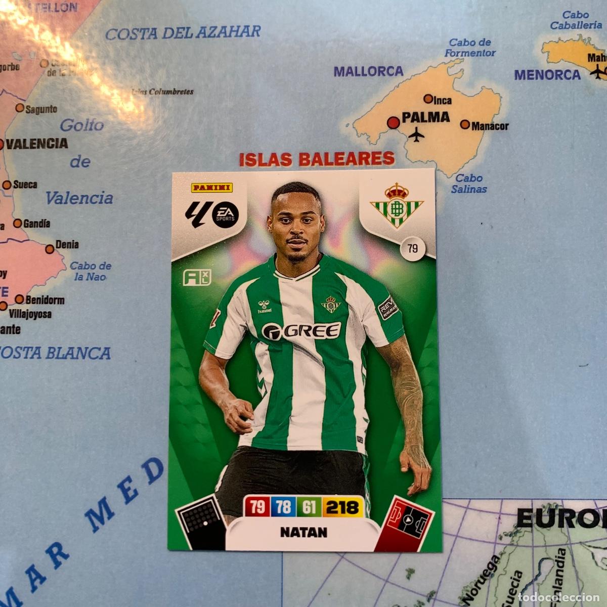 Cromos de F&uacute;tbol: Natan n&uacute;mero 79 del Betis cromo adrenalyn XL 25-26 2025-2026