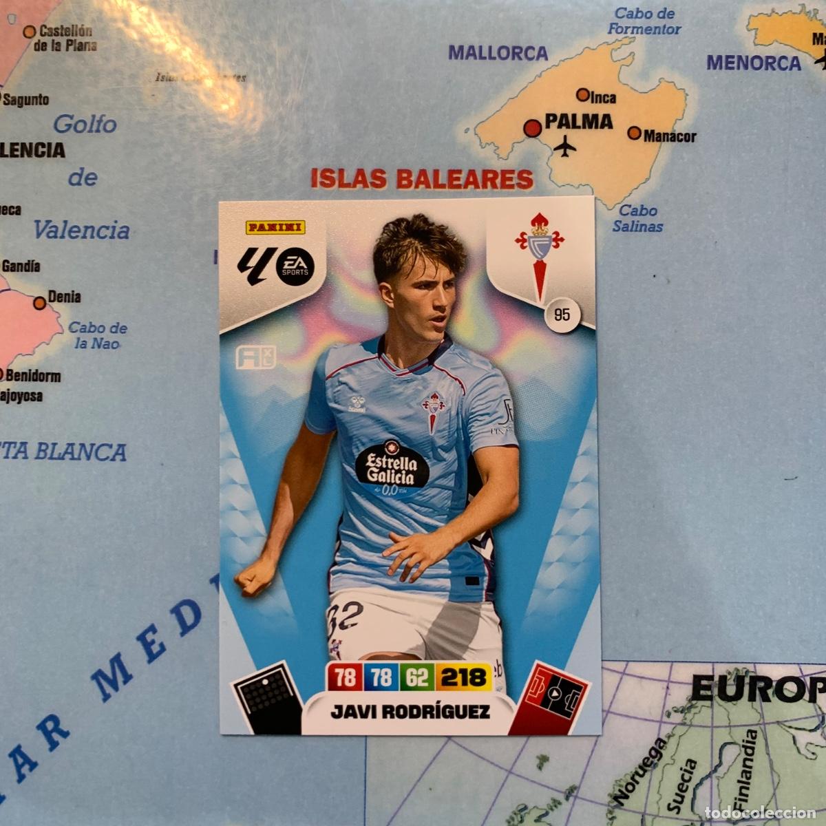 Cromos de F&uacute;tbol: Javi Rodr&iacute;guez n&uacute;mero 95 del Celta cromo adrenalyn XL 25-26 2025-2026