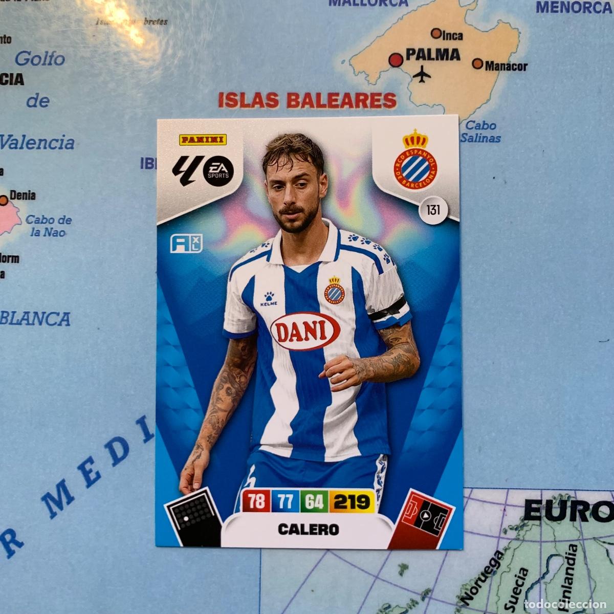 Fu&szlig;ball-Sticker: Calero n&uacute;mero 131 del Espa&ntilde;ol cromo adrenalyn XL 25-26 2025-2026