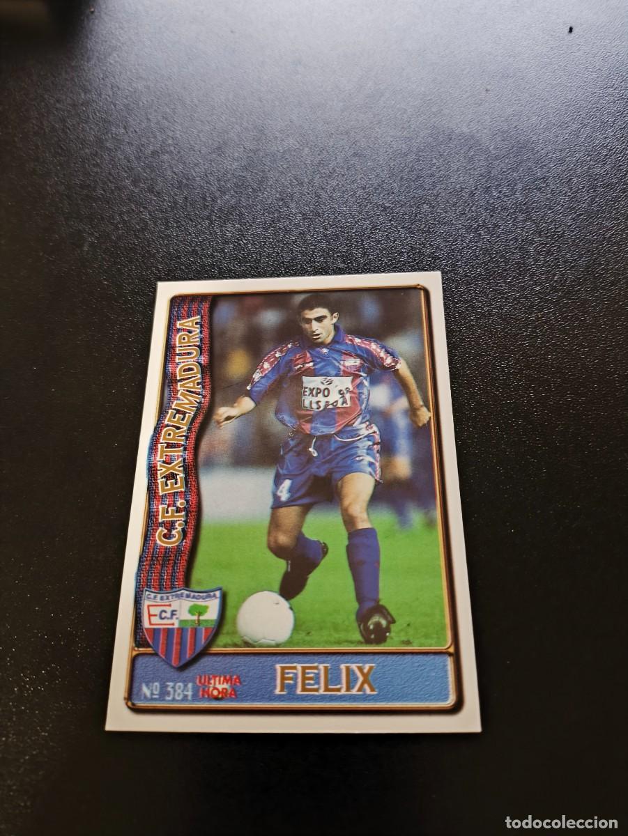 Cromos de F&uacute;tbol: 384 FELIX EXTREMADURA ULTIMA HORA III UH MUNDICROMO LIGA 1996 1997 96 97 NO PANINI ESTE