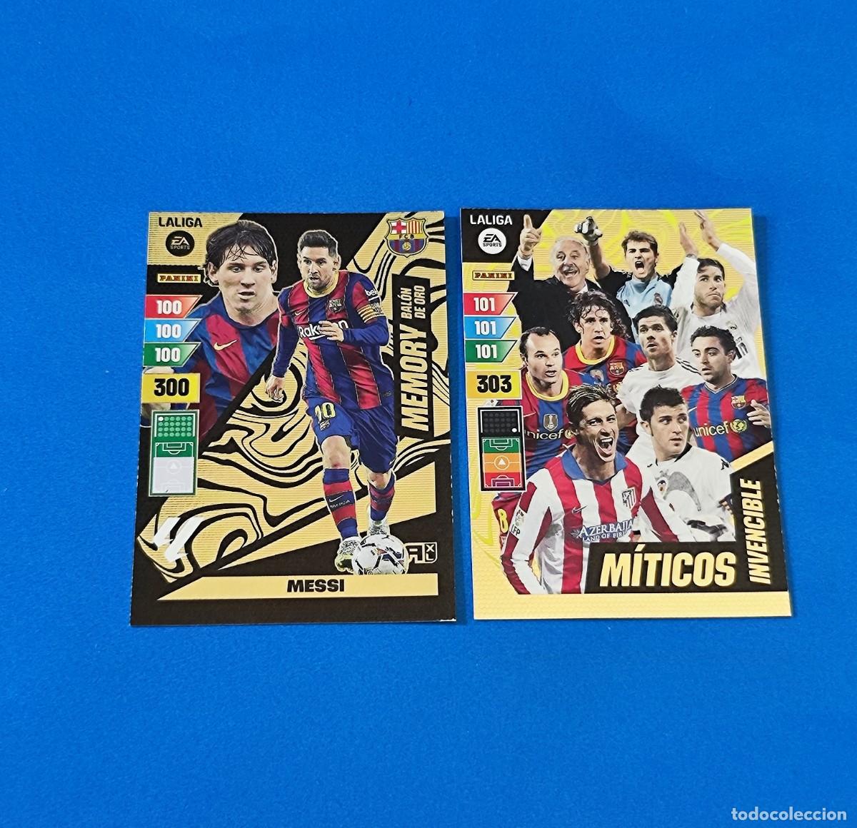 Cromos de F&uacute;tbol: Adrenalyn 2024 2025 / 24 25 Memory Bal&oacute;n de Oro Messi Barcelona - M&iacute;ticos Invencible