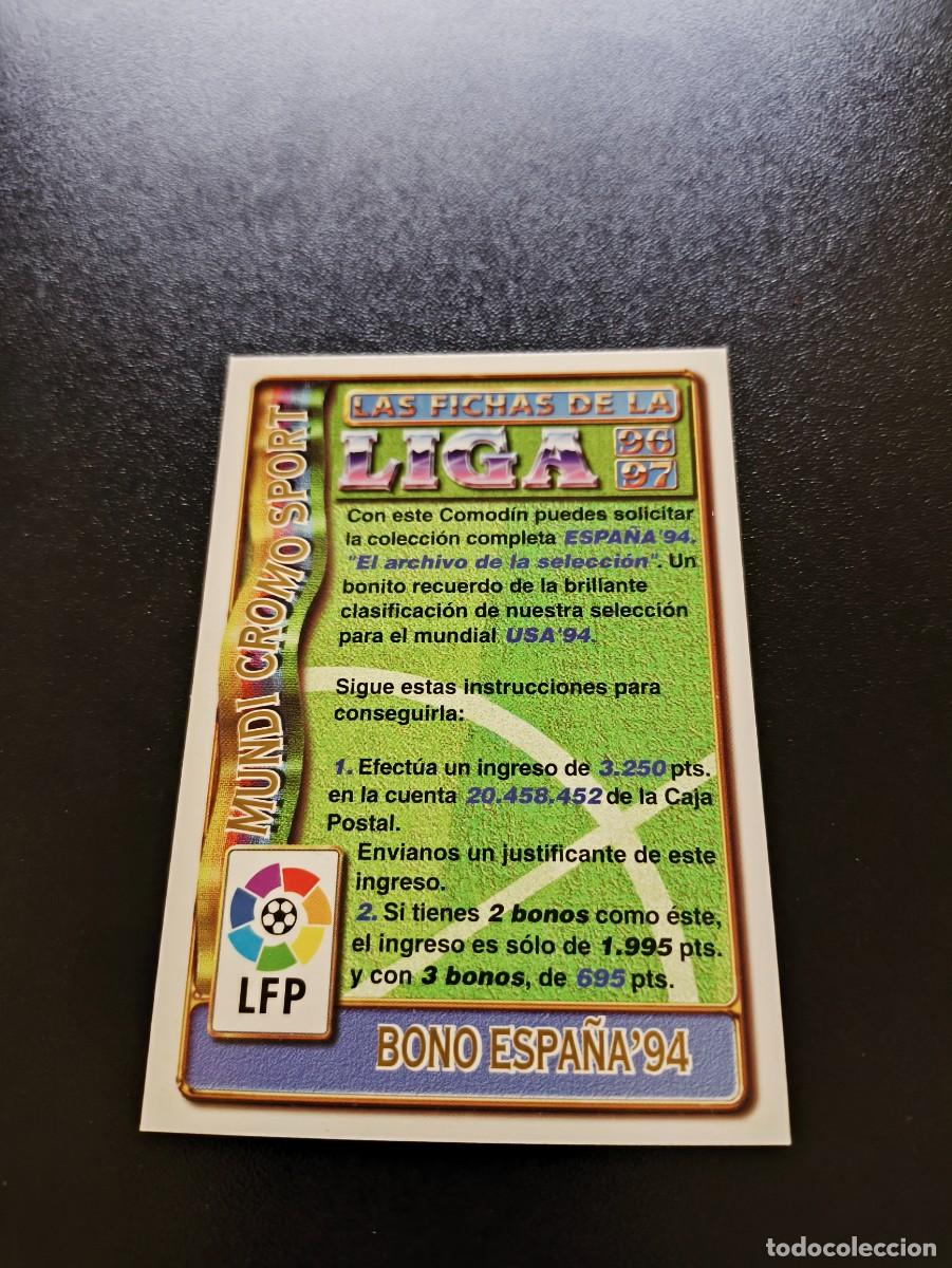 Fu&szlig;ball-Sticker: BONO ESPA&Ntilde;A 94 MUNDICROMO LIGA 1996 1997 96 97 NO PANINI ESTE
