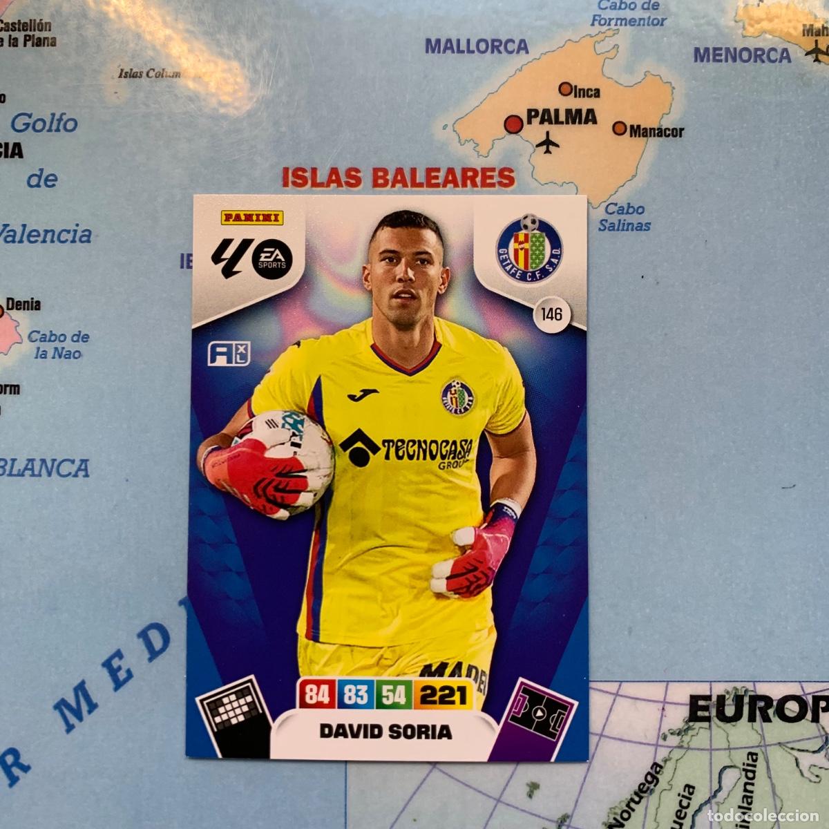 Fu&szlig;ball-Sticker: David Soria n&uacute;mero 146 del Getafe cromo adrenalyn XL 25-26 2025-2026