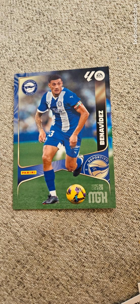 Fu&szlig;ball-Sticker: alaves benavidez 27 megacracks 2025 2026 25 26 trading card