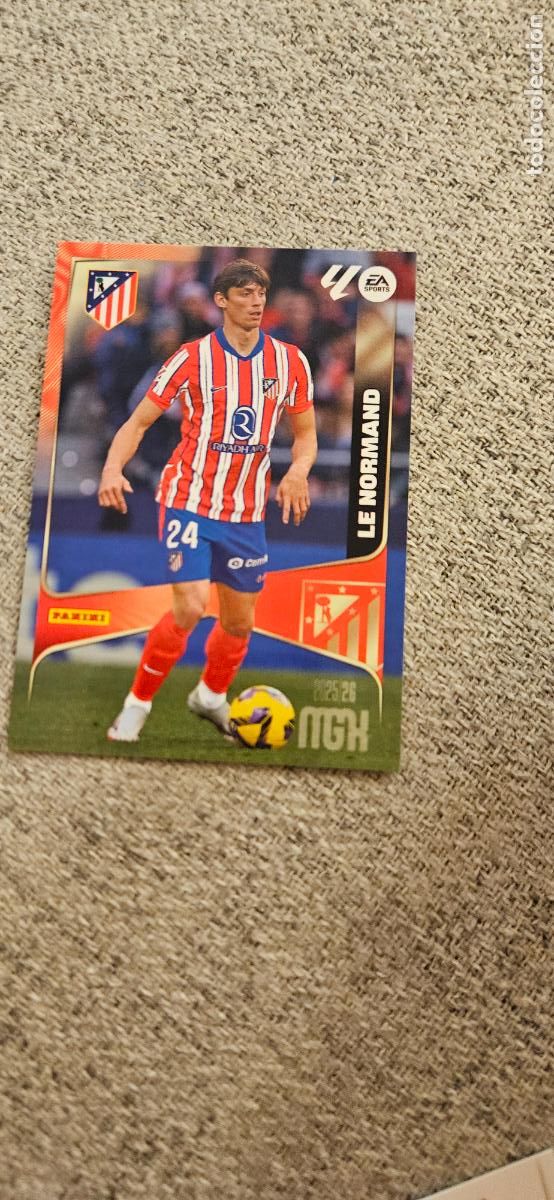 Fu&szlig;ball-Sticker: atletico de madrid le normand 60 megacracks 2025 2026 25 26 trading card