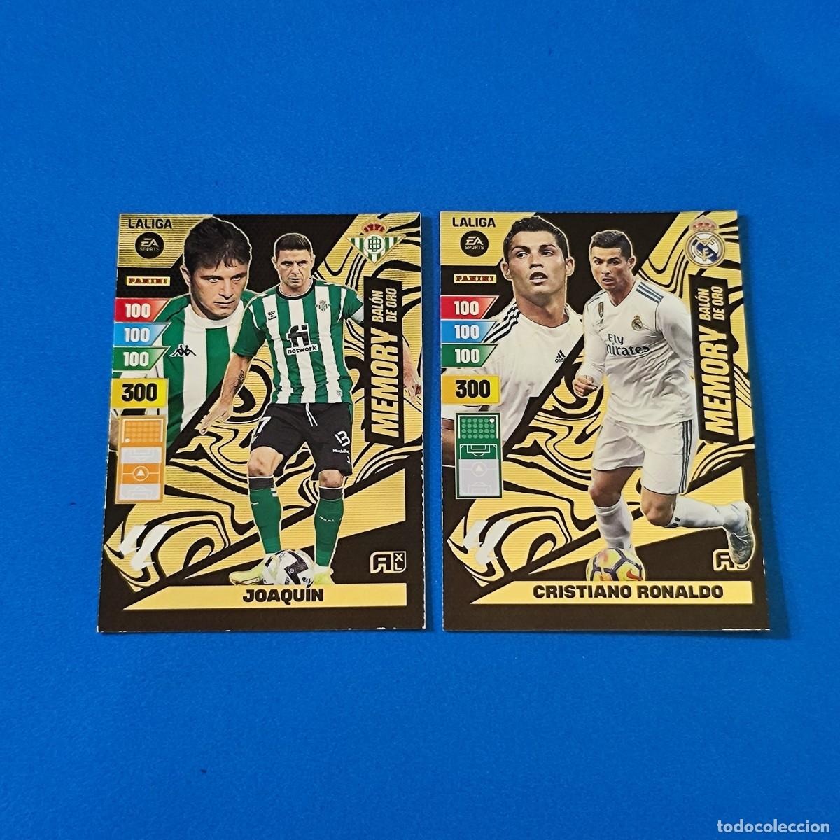 Cromos de Futebol: Adrenalyn 2024 2025 / 24 25 Memory Bal&oacute;n de Oro Joaqu&iacute;n Betis - Cristiano Ronaldo Real Madrid