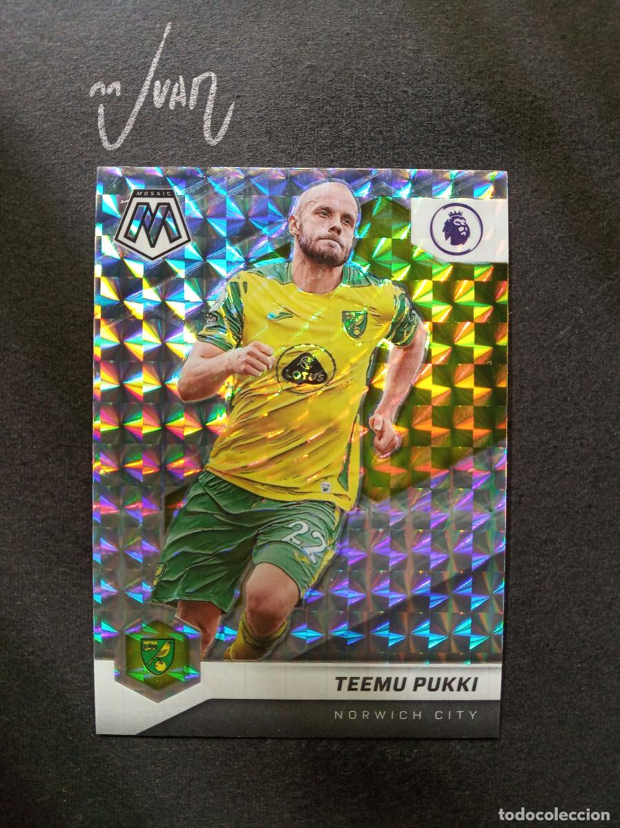 Cromos de F&uacute;tbol: N&ordm; 99 PARALELA PRIZM PUKKI NORWICH CITY FINLANDIA ⚽ PANINI &reg; MOSAIC PREMIER 2021 2022 21 22 NUEVO