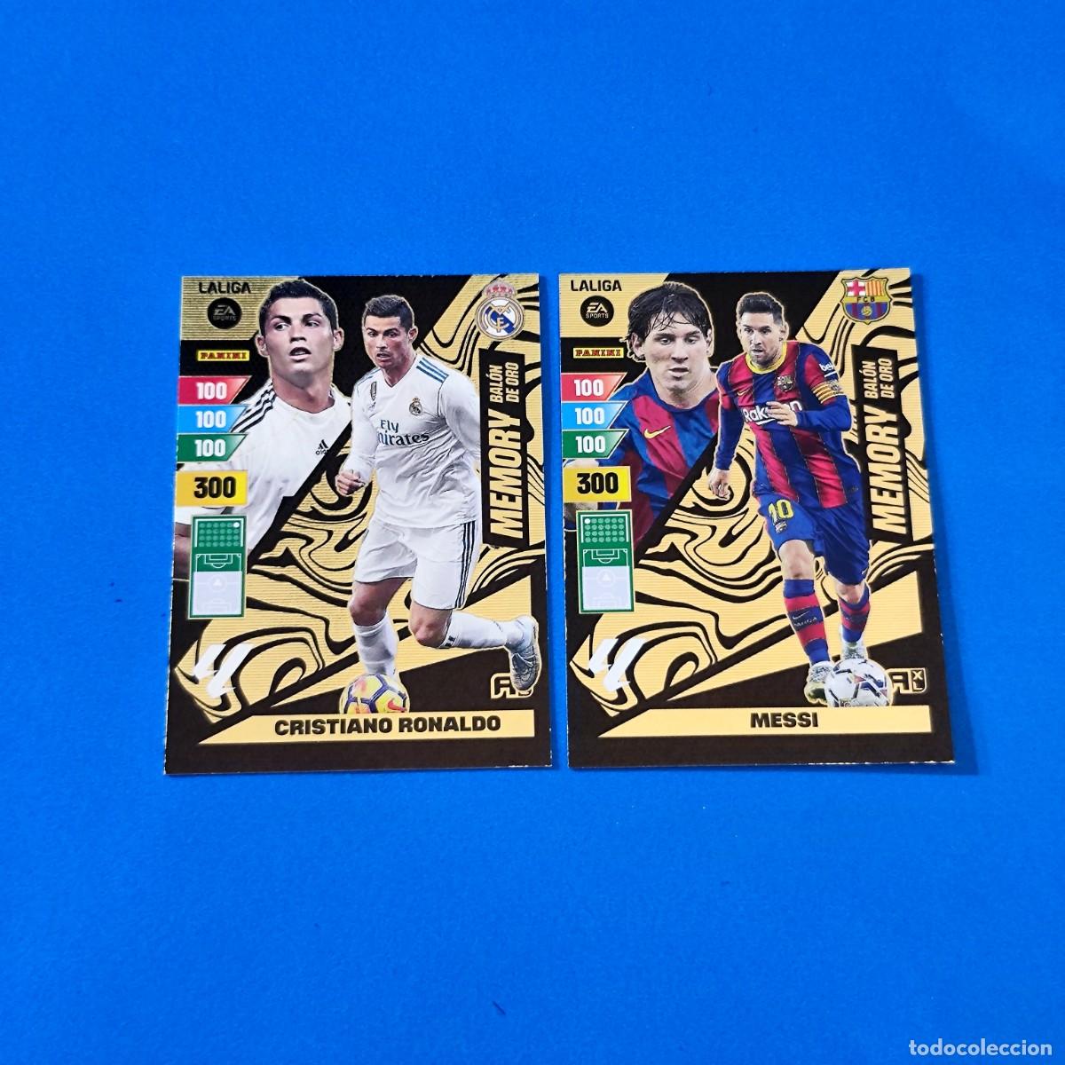 Cromos de F&uacute;tbol: Adrenalyn 2024 2025 / 24 25 Memory Bal&oacute;n de Oro Cristiano Ronaldo Real Madrid - Messi Barcelona