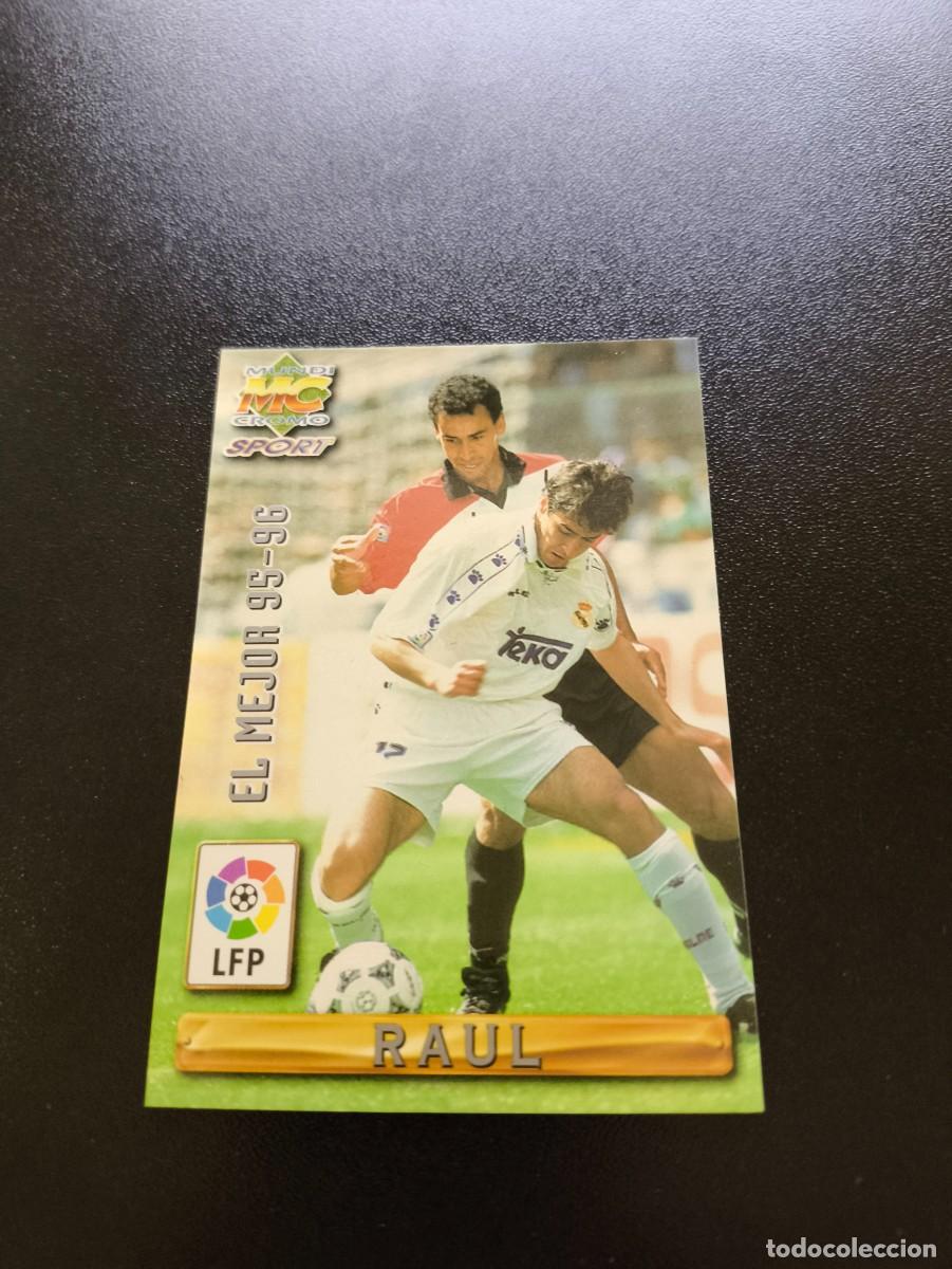 Cromos de F&uacute;tbol: 405 RAUL GONZALEZ REAL MADRID EL MEJOR MUNDICROMO LIGA 1996 1997 96 97 NO PANINI ESTE