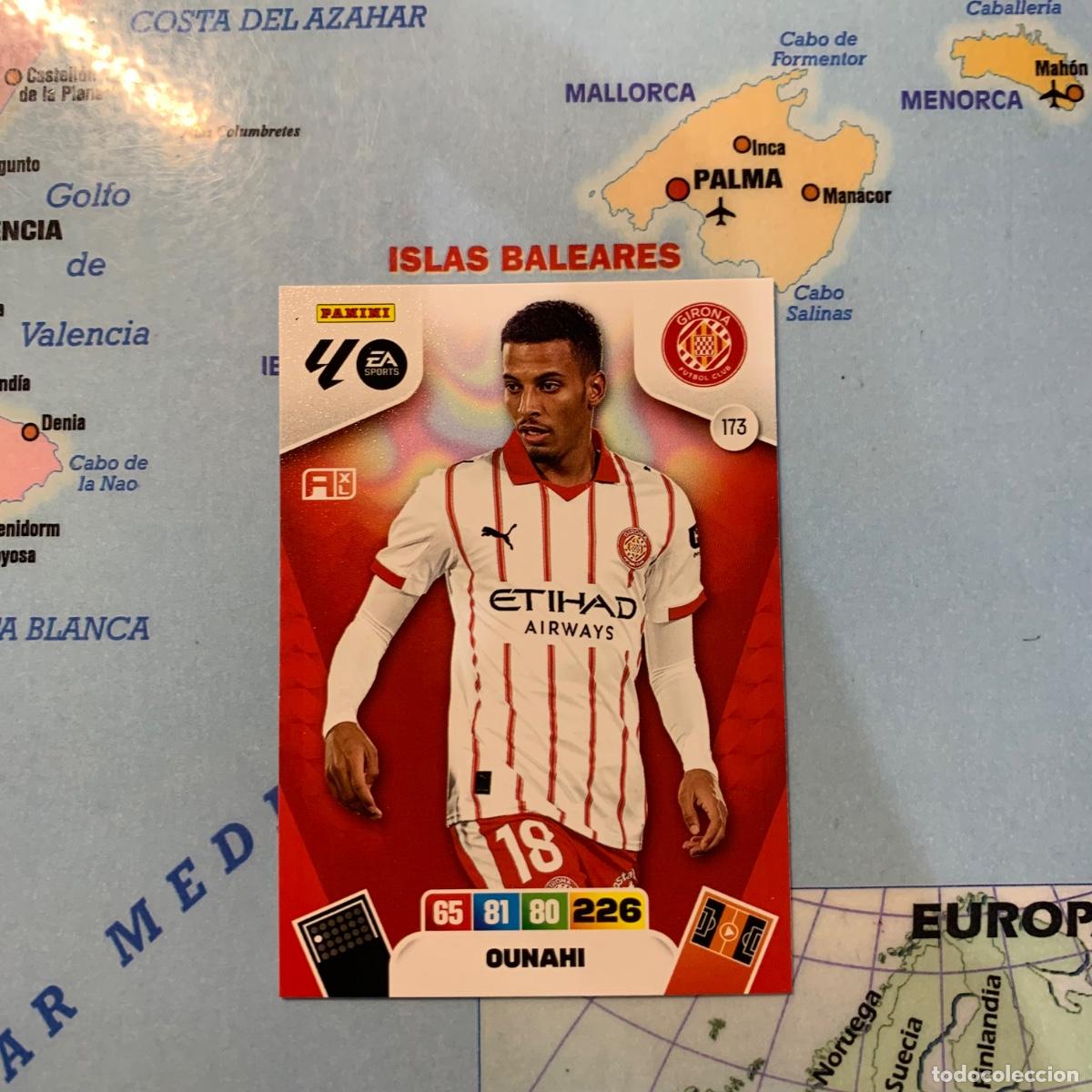 Cromos de F&uacute;tbol: Ounahi n&uacute;mero 173 del Girona cromo adrenalyn XL 25-26 2025-2026