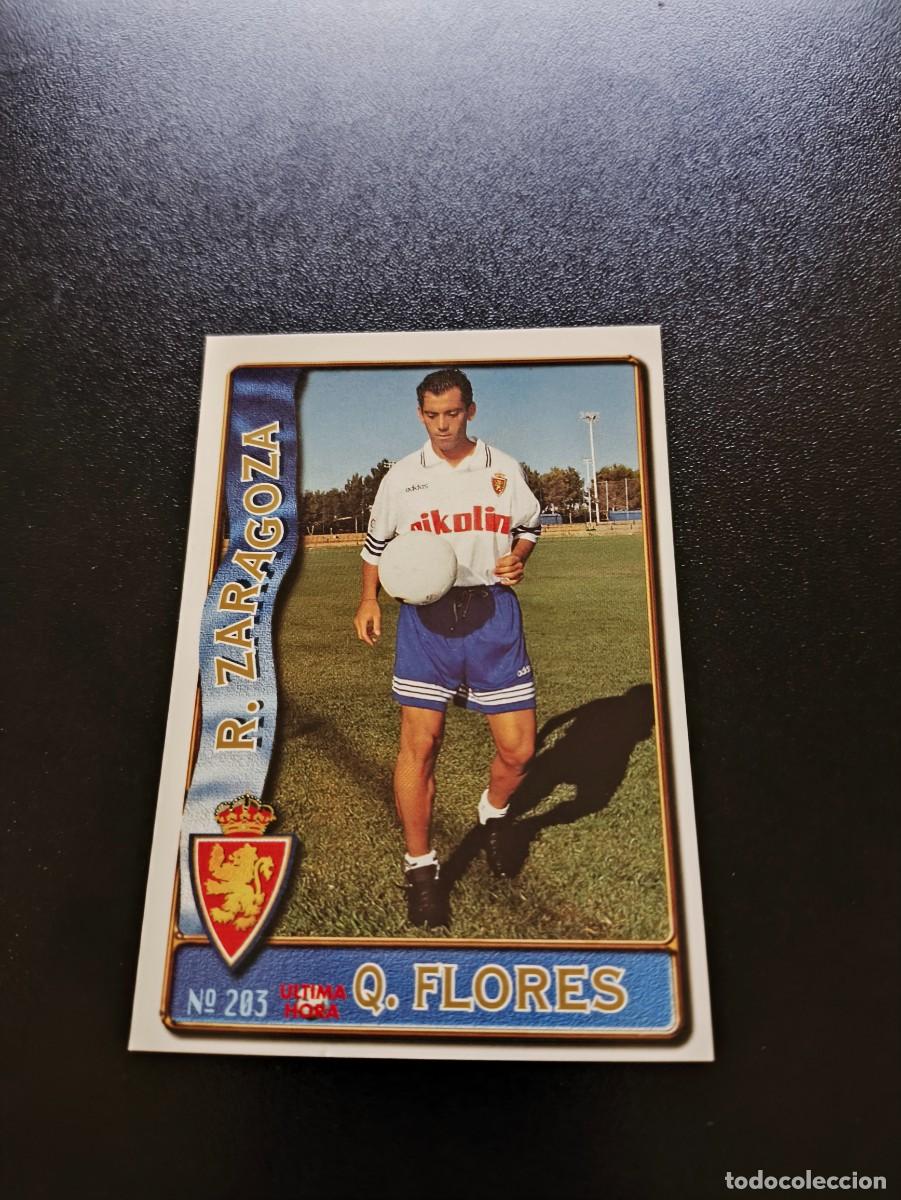 Cromos de F&uacute;tbol: 203 QUIQUE GLORES ZARAGOZA UH ULTIMA HORA MUNDICROMO LIGA 1996 1997 96 97 NO PANINI ESTE