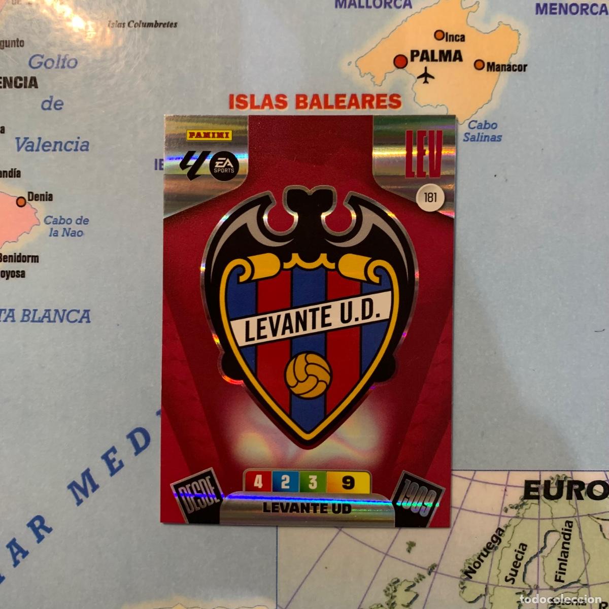 Cromos de F&uacute;tbol: Escudo del Levante n&uacute;mero 181 cromo adrenalyn XL 25-26 2025-2026