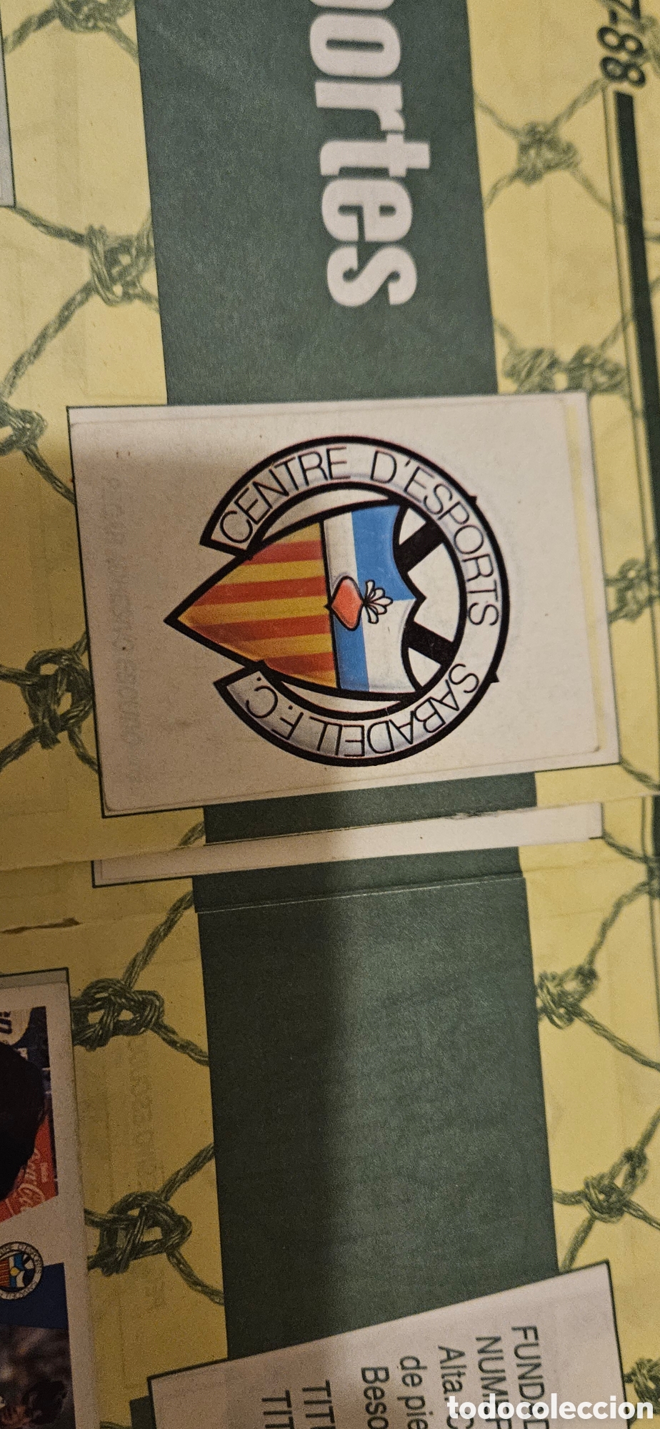Cromos de F&uacute;tbol: Sabadell escudo 1987 1988 87 88 recortado