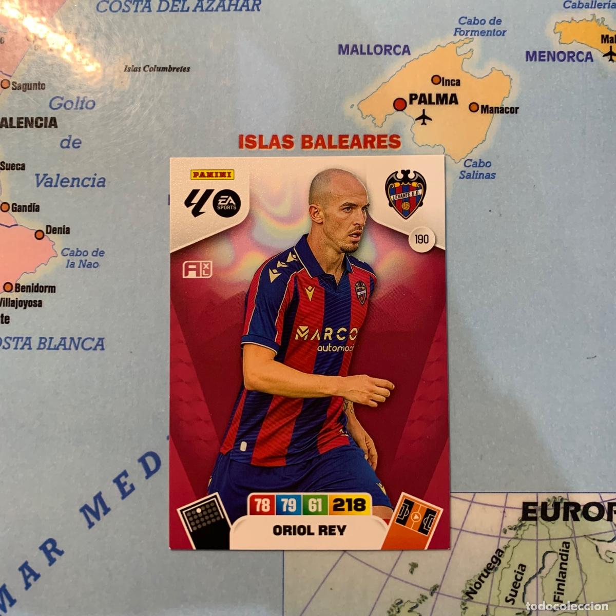Cromos de F&uacute;tbol: Oriol Rey n&uacute;mero 190 del Levante cromo adrenalyn XL 25-26 2025-2026
