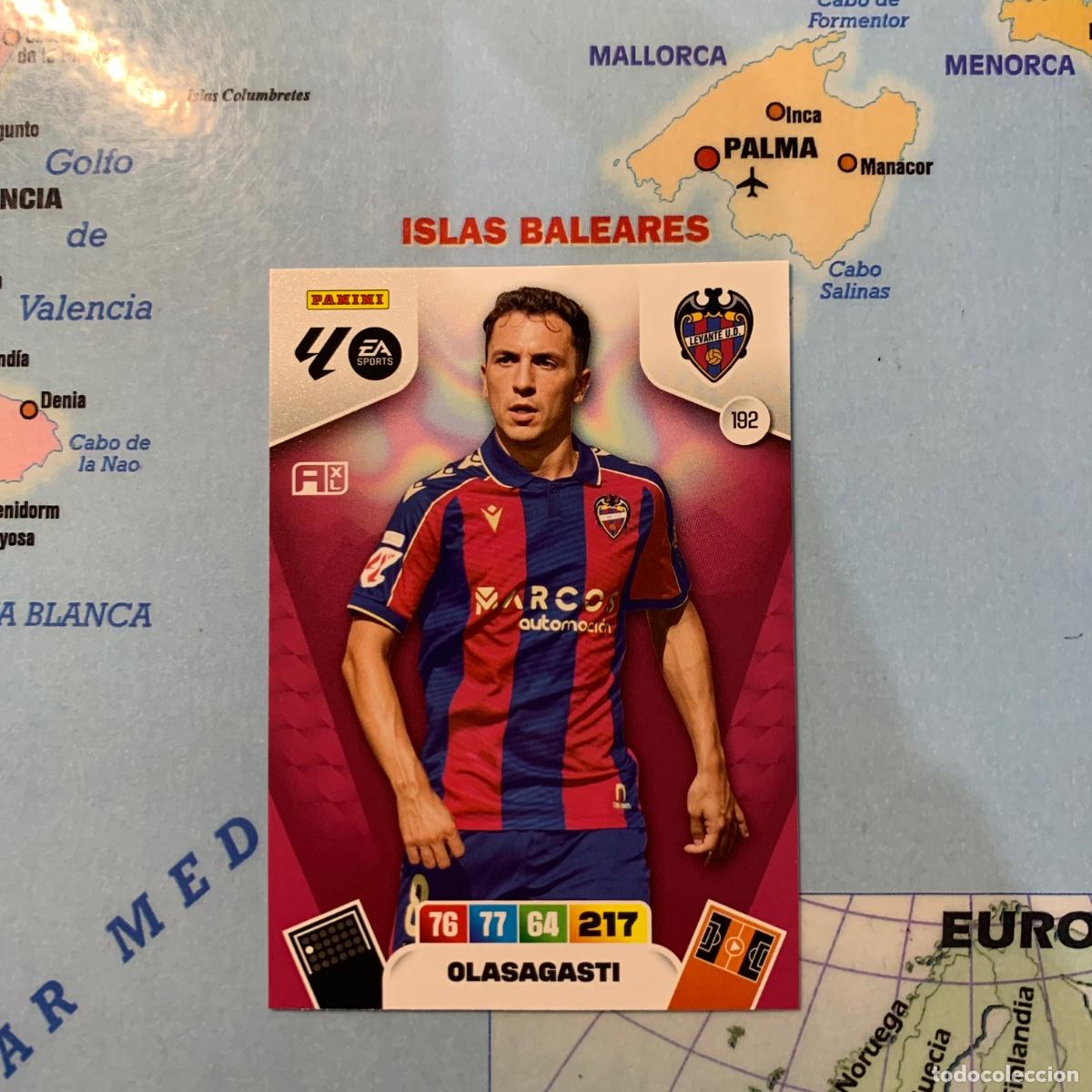 Cromos de F&uacute;tbol: Olasagasti n&uacute;mero 192 del Levante cromo adrenalyn XL 25-26 2025-2026