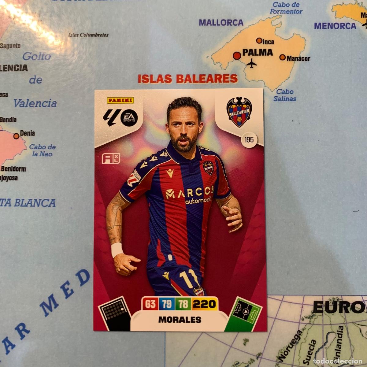 Cromos de F&uacute;tbol: Morales n&uacute;mero 195 del Levante cromo adrenalyn XL 25-26 2025-2026