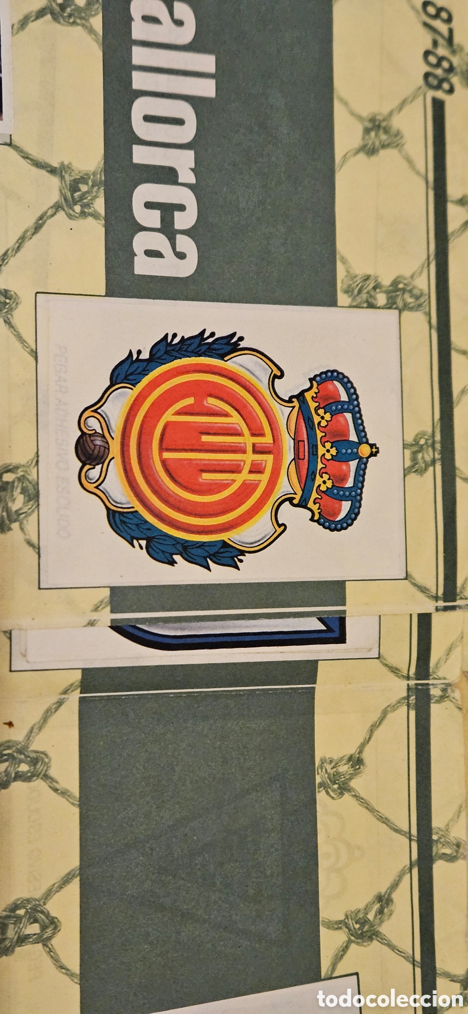 Cromos de F&uacute;tbol: Mallorca escudo 1987 1988 87 88 recortado