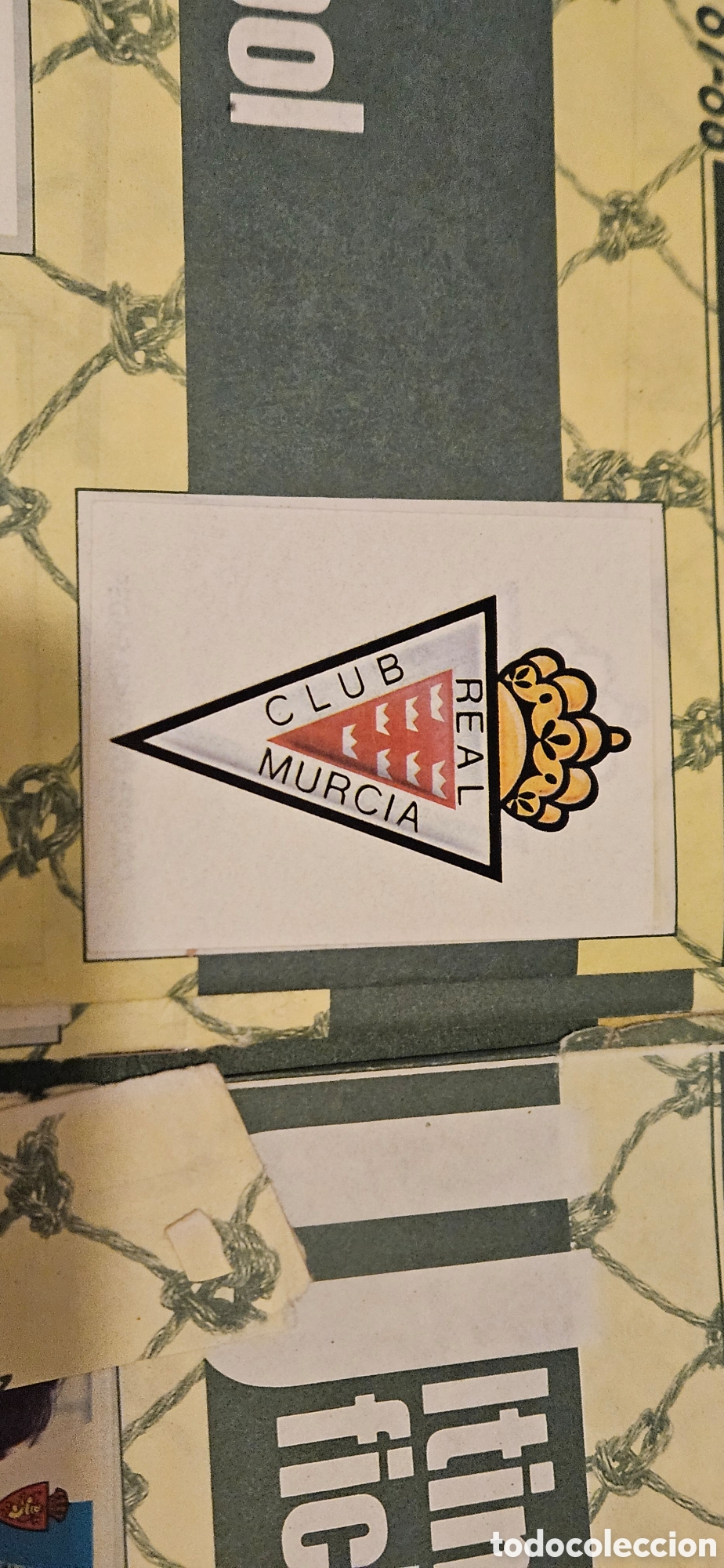 Cromos de F&uacute;tbol: Murcia escudo 1987 1988 87 88 recortado