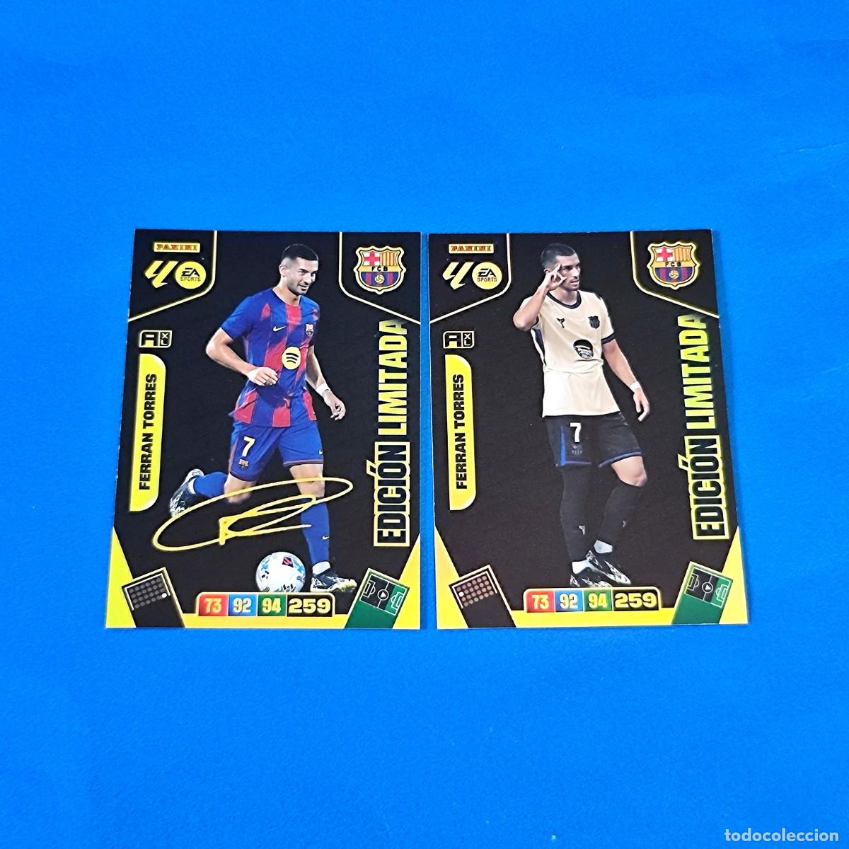 Cromos de F&uacute;tbol: Adrenalyn 2025 2026 / 25 26 Edici&oacute;n limitada firmada y sin firmar Ferr&aacute;n Torres Barcelona