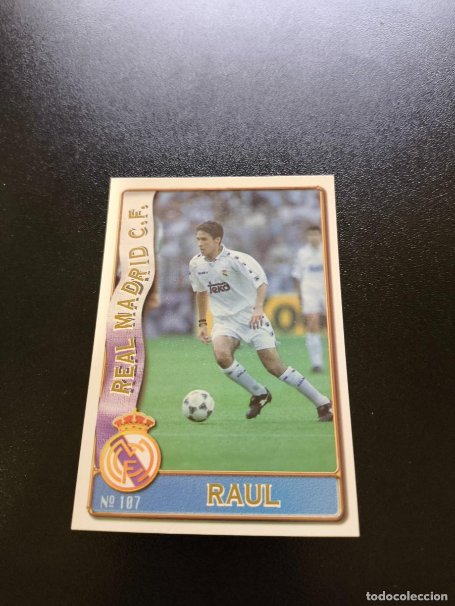 Figurine di Calcio: 107 RAUL GONZALEZ REAL MADRID MUNDICROMO LIGA 1996 1997 96 97 NO PANINI ESTE