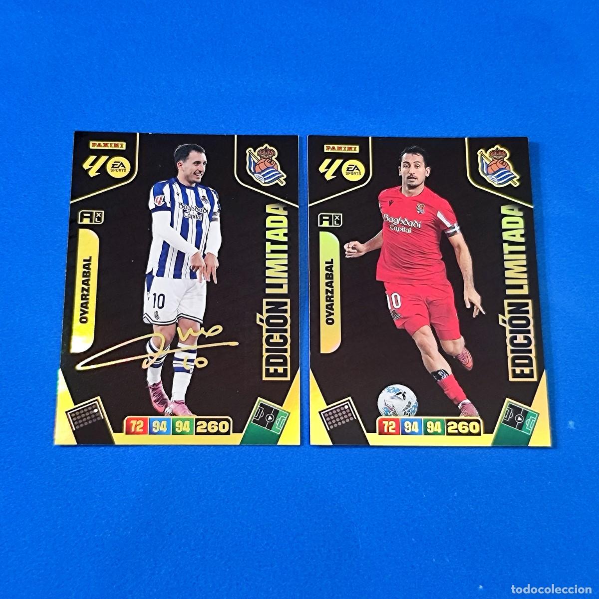 Cromos de F&uacute;tbol: Adrenalyn 2025 2026 / 25 26 Edici&oacute;n limitada firmada y sin firmar Oyarzabal Real Sociedad