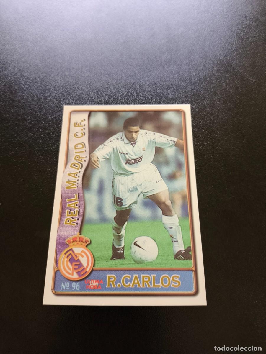 Cromos de F&uacute;tbol: 96 ROBERTO CARLOS ROOKIE CARD REAL MADRID MUNDICROMO LIGA 1996 1997 96 97 NO PANINI ESTE