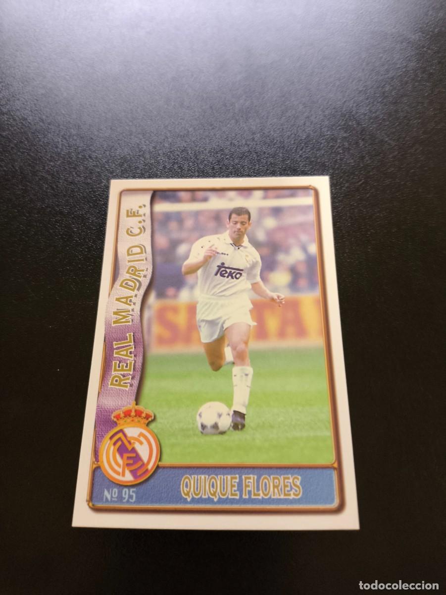 Cromos de F&uacute;tbol: 95 QUIQUE FLORES REAL MADRID BAJA MUNDICROMO LIGA 1996 1997 96 97 NO PANINI ESTE