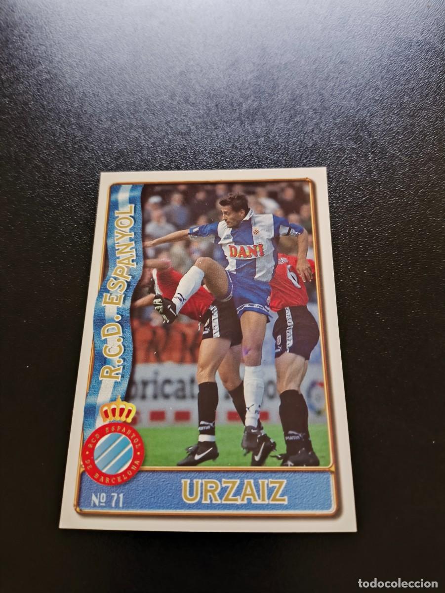 Cromos de F&uacute;tbol: 71 URZAIZ ESPA&Ntilde;OL ESPANYOL BAJA MUNDICROMO LIGA 1996 1997 96 97 NO PANINI ESTE