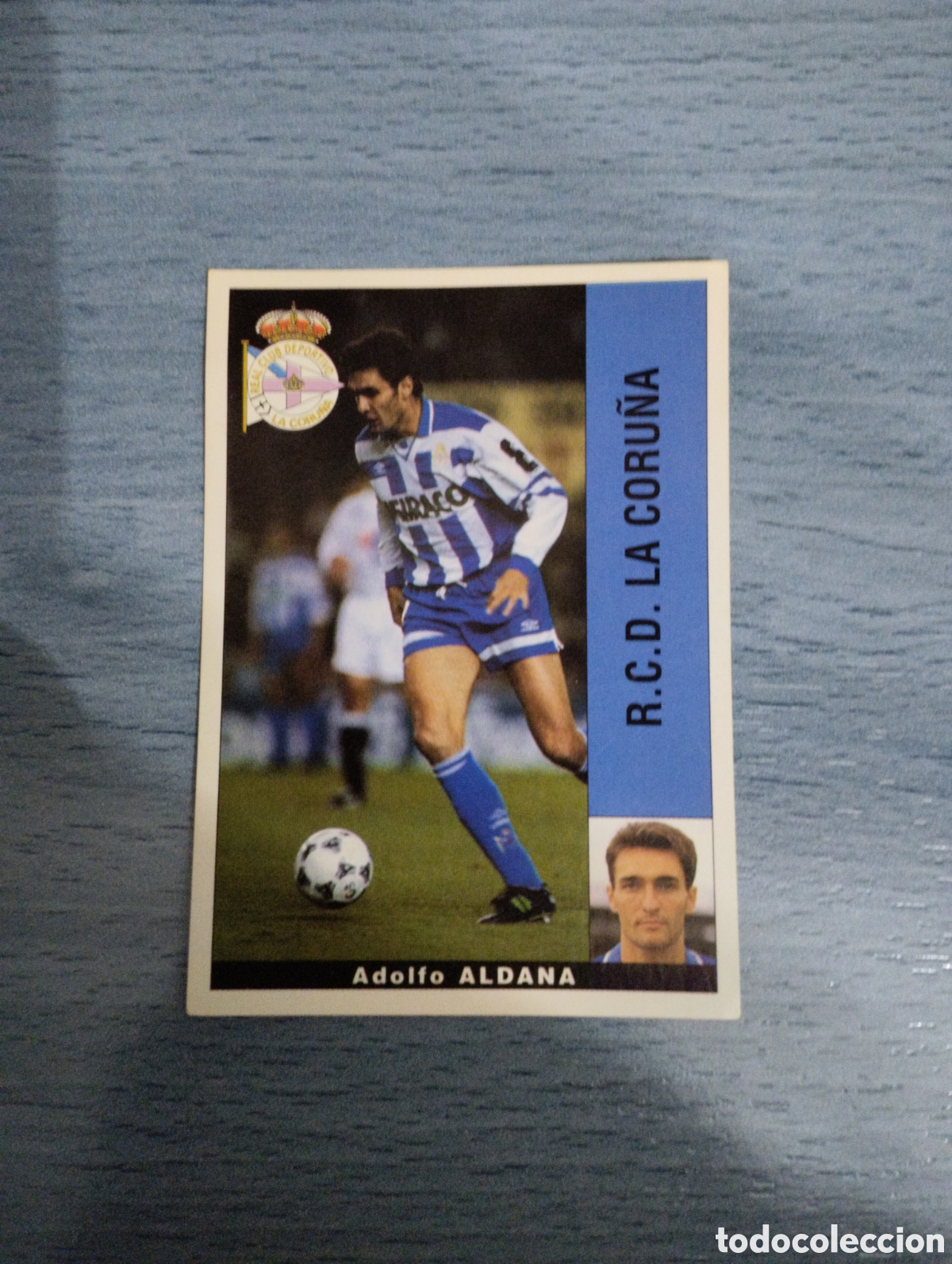 Cromos de Futebol: Cromo Panini liga 95 96 Aldana deportivo de la Coru&ntilde;a sin pegar