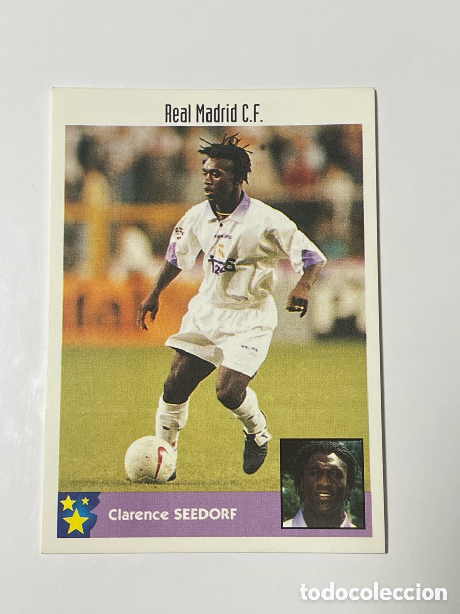 Cromos de F&uacute;tbol: Clarence Seedorf Real Madrid Panini Los mejores equipos de Europa 1997/98 #222