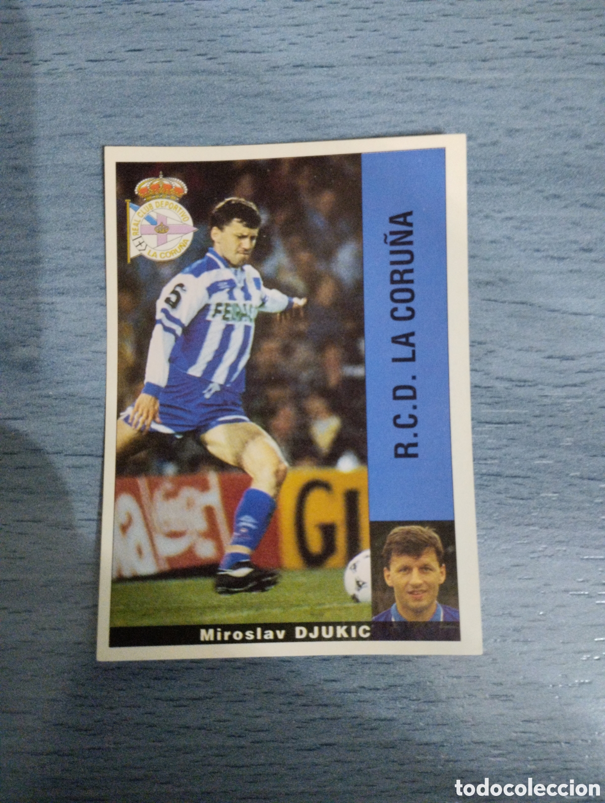 Cromos de F&uacute;tbol: Cromo Panini liga 95 96 djukic deportivo de la Coru&ntilde;a sin pegar