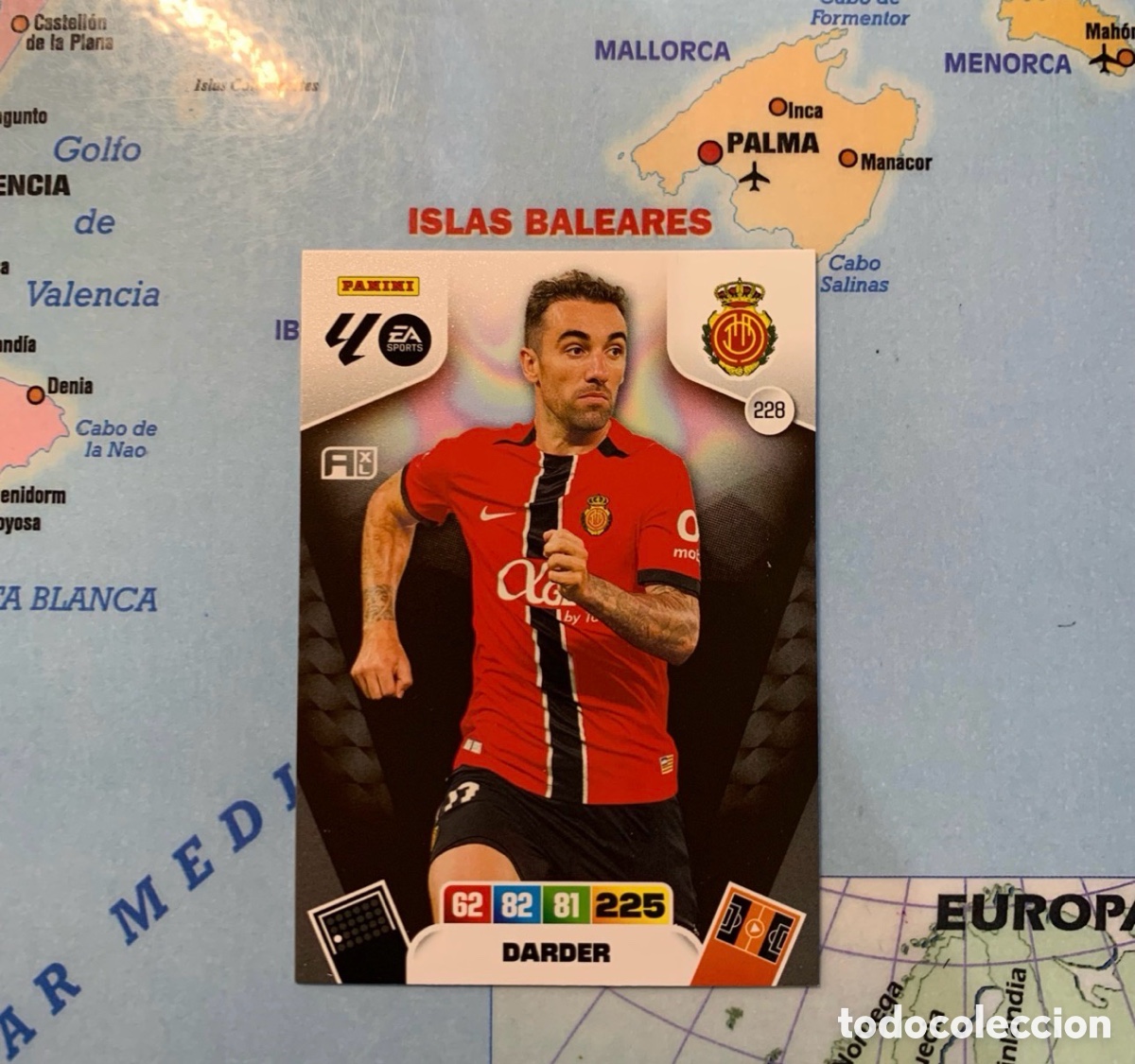 Figurine di Calcio: Darder n&uacute;mero 228 del Mallorca cromo adrenalyn XL 25-26 2025-2026