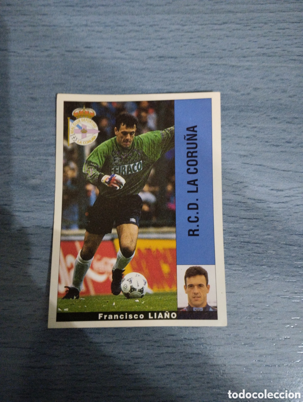 Football Stickers: Cromo Panini liga 95 96 lia&ntilde;o deportivo de la Coru&ntilde;a sin pegar