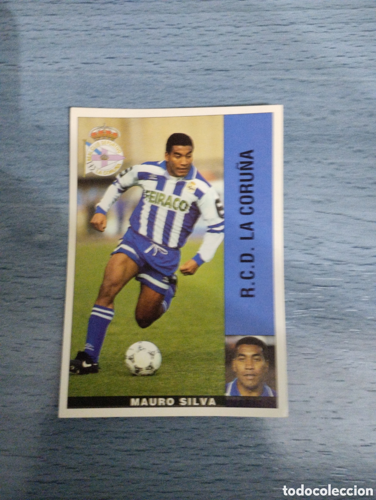 Cromos de F&uacute;tbol: Cromo Panini liga 95 96 mauro silva deportivo de la Coru&ntilde;a sin pegar
