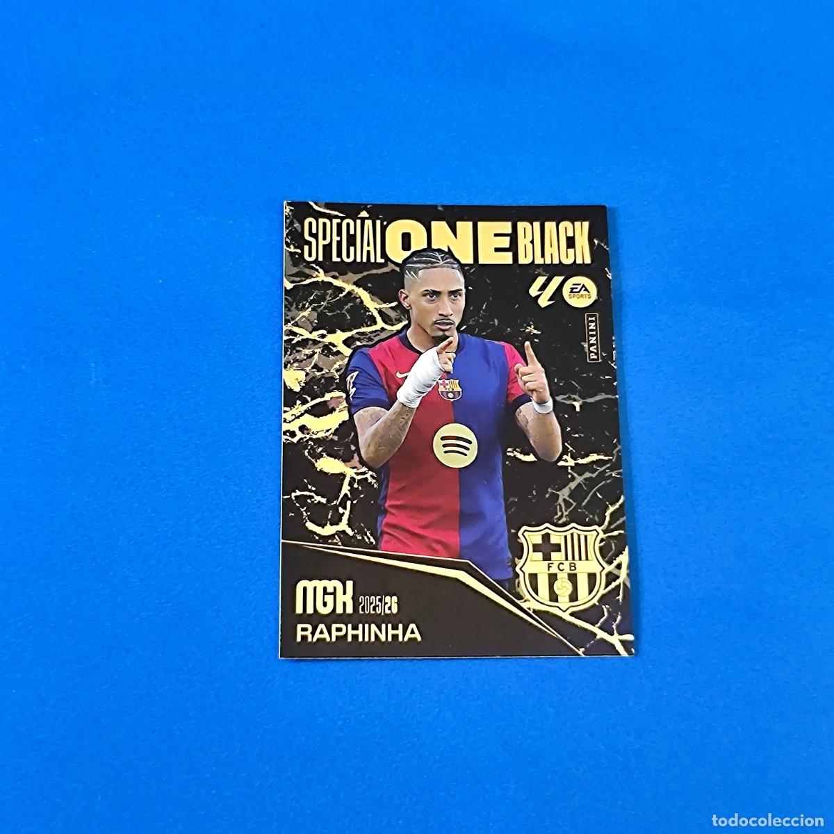 Cartes &agrave; collectionner de Football: Megacracks 2025 2026 / 25 26 Special One Black Raphinha Barcelona